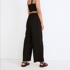 Madewell breezewoven pull on high rise straight pants